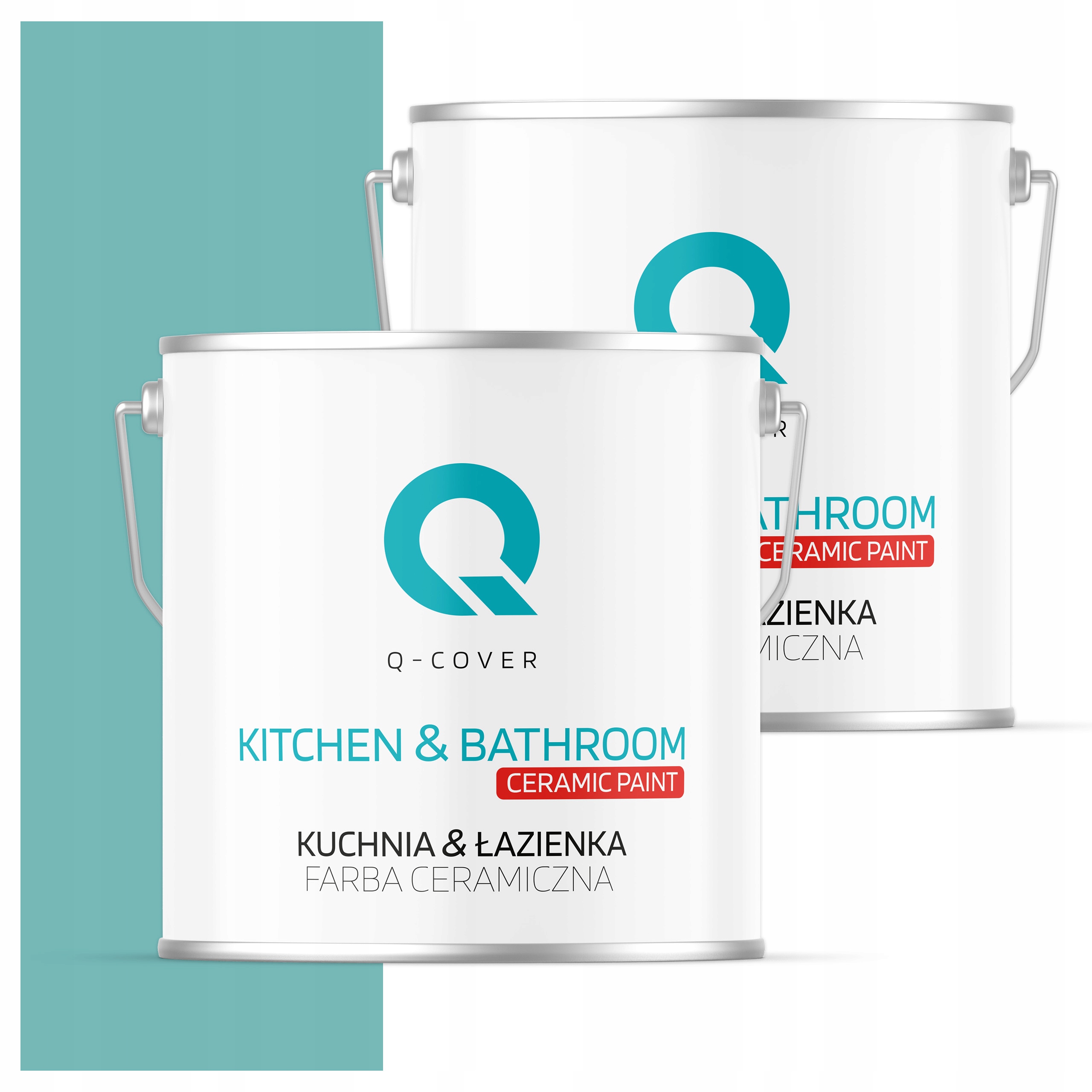 Farba do kuchyne a kúpeľne Umývateľná 5L Hlboká matná farba Tyrkysová H1441