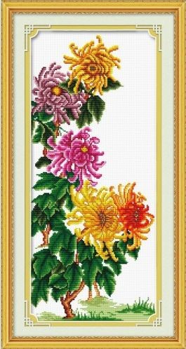 Křížková výšivka počítaná sada (kanva, mulina)