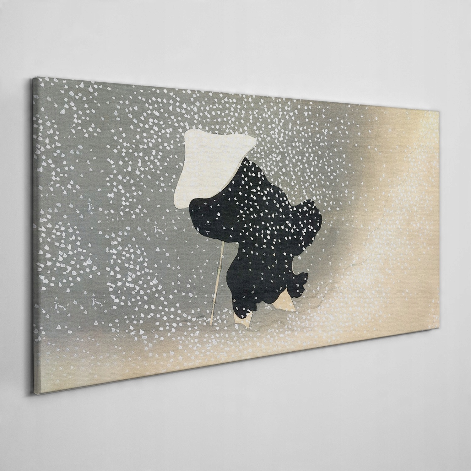 

Obraz ścienny na płótnie Człowiek śnieg 100x50 cm