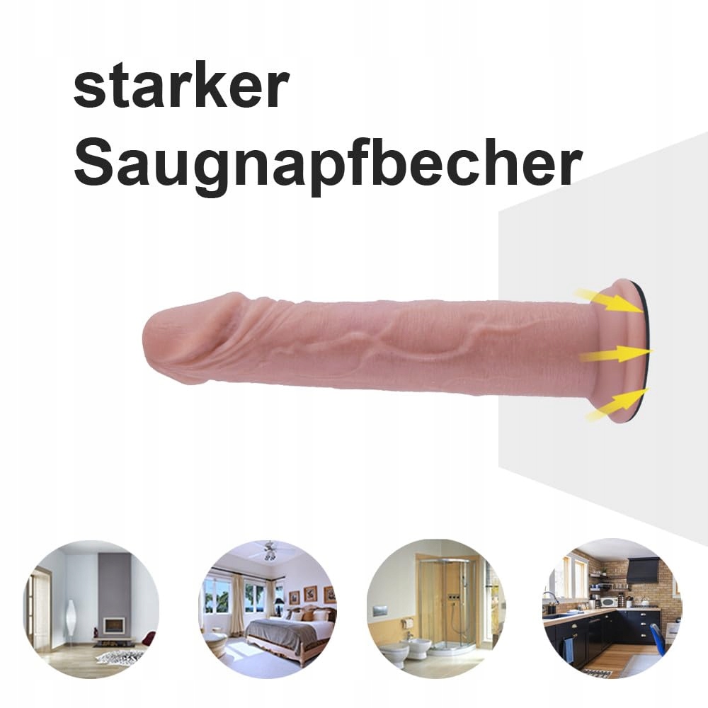 REALISTISCHER SŁODKI DILDO 14,5CM NATURALNE SILIKONOWE MATERIAŁY — miniatura 7