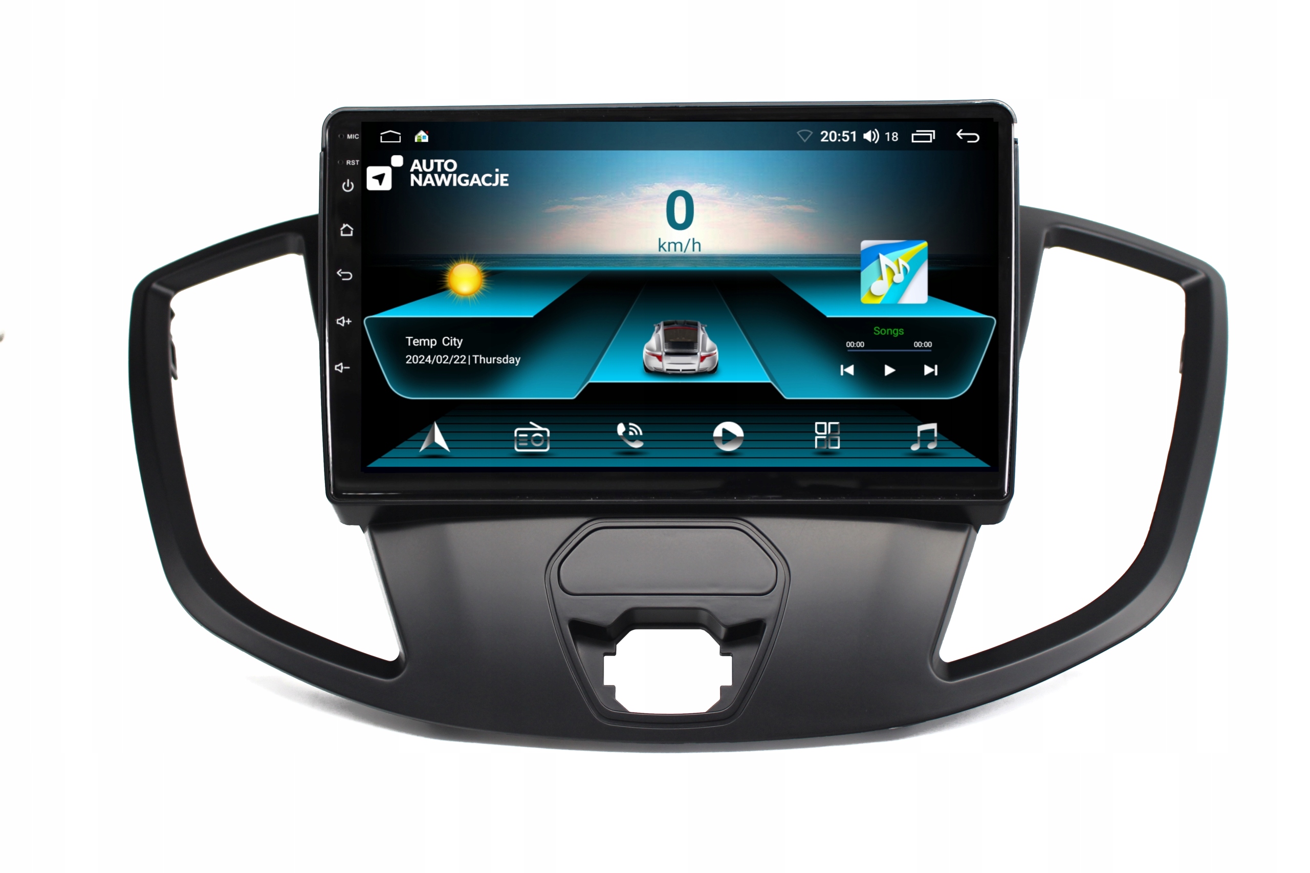 Radio Nawigacja Gps Ford Transit 2014-2018 Android Carplay Bluetooth