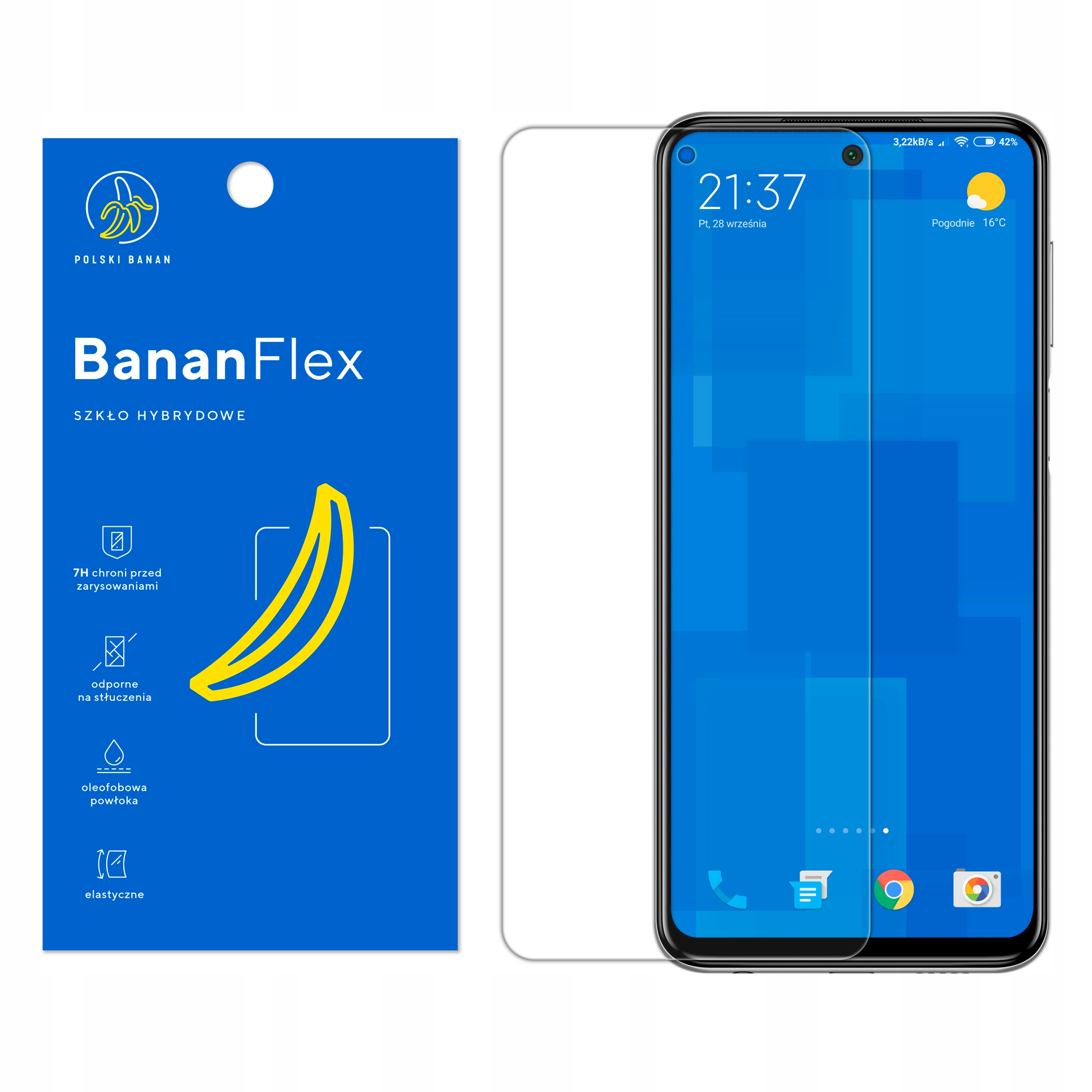 

Szkło Hybrydowe 7H do Xiaomi Redmi Note 9 Pro 9S