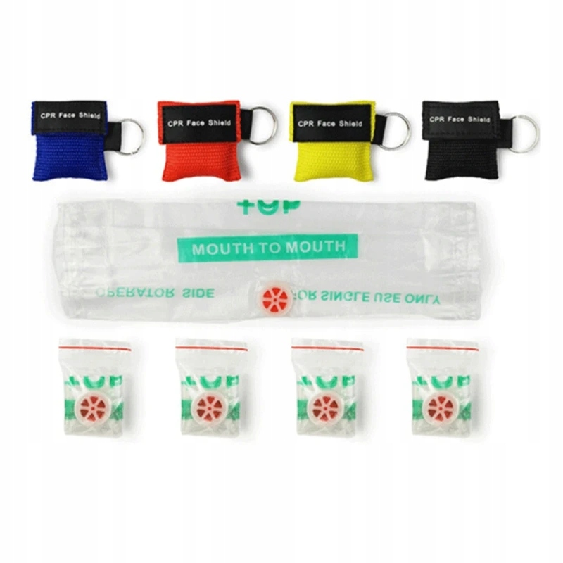 CPR Face Shield Mask Keychain Keying Outdoor Emergency Kit CPR Face Producent wyrobu medycznego gchyan