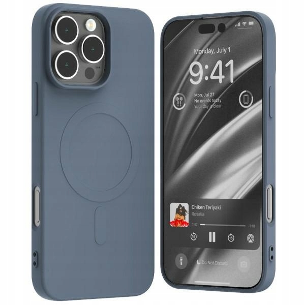 Mercury Semi- Silicone Magsafe do Iphone 16 Pro Max jasnoniebieski Tfo