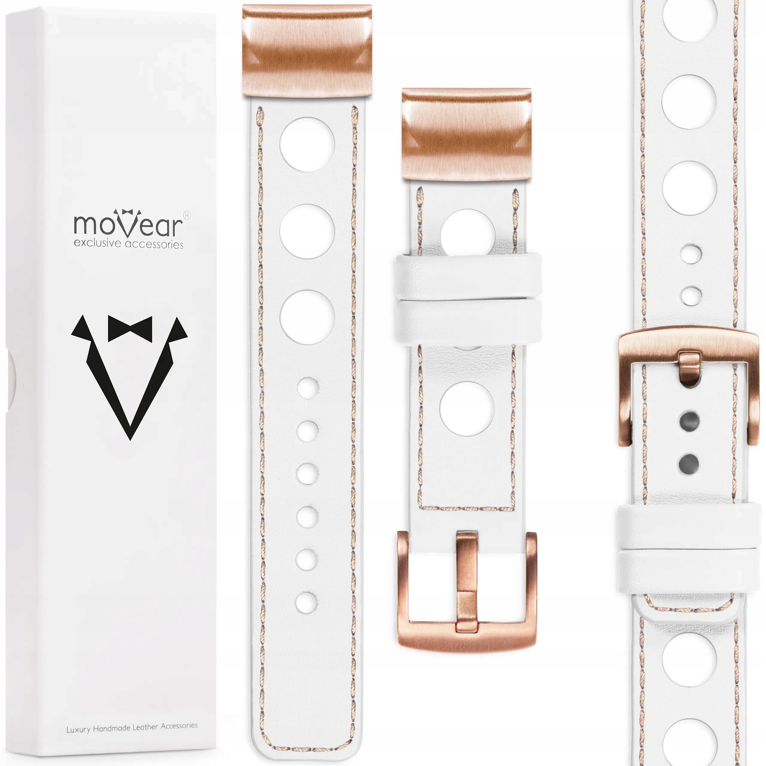 Exkluzivní řemínek pro Garmin Fenix 8s 7s 6s 5s QuickFit 20 mm kožený Polský