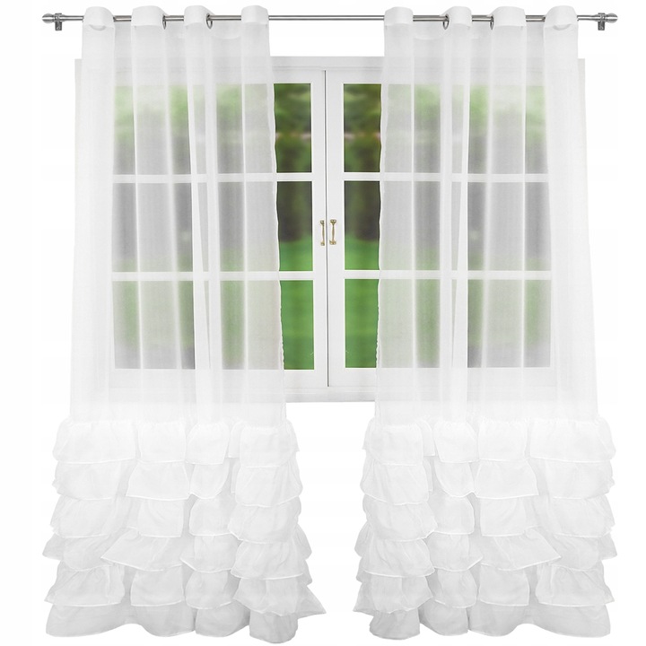 FIRANA GOTOWA FALBANA DŁUGA WOAL FIRANKA BALKON Kod producenta FIRANY GOTOWE DO SALONU KUCHNI SYPIALNI