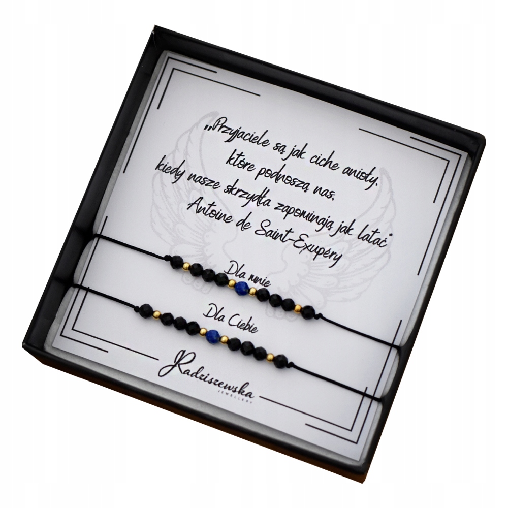 Náramky Přátelství Z Přírodních Kamenů Lapis Lazuli Turmalin Dárek