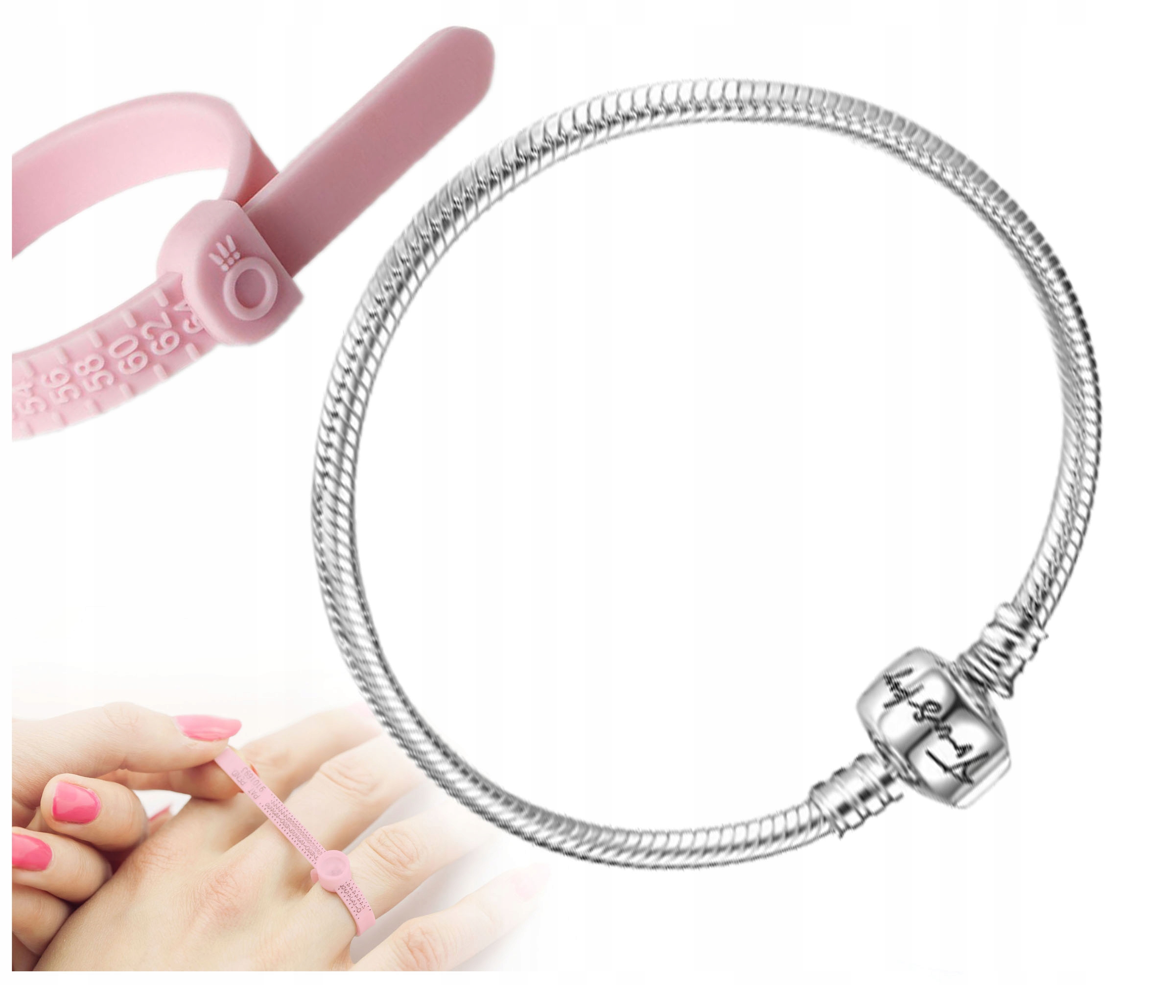

Bransoletka Pandora miarka jub. Charms 925 19 cm