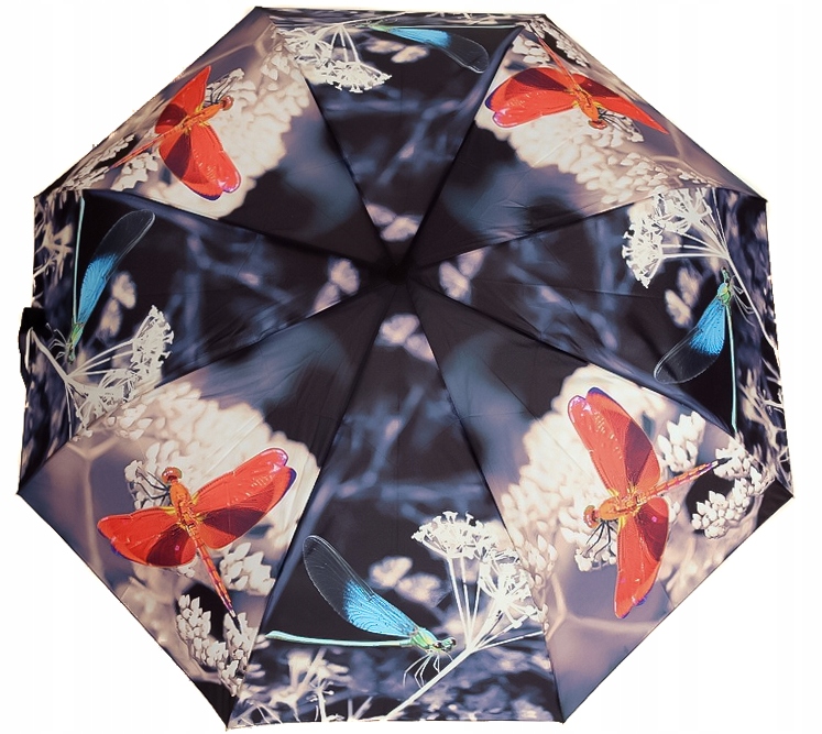 

Parasol automat Motyle Parasolka do torebki Ważki