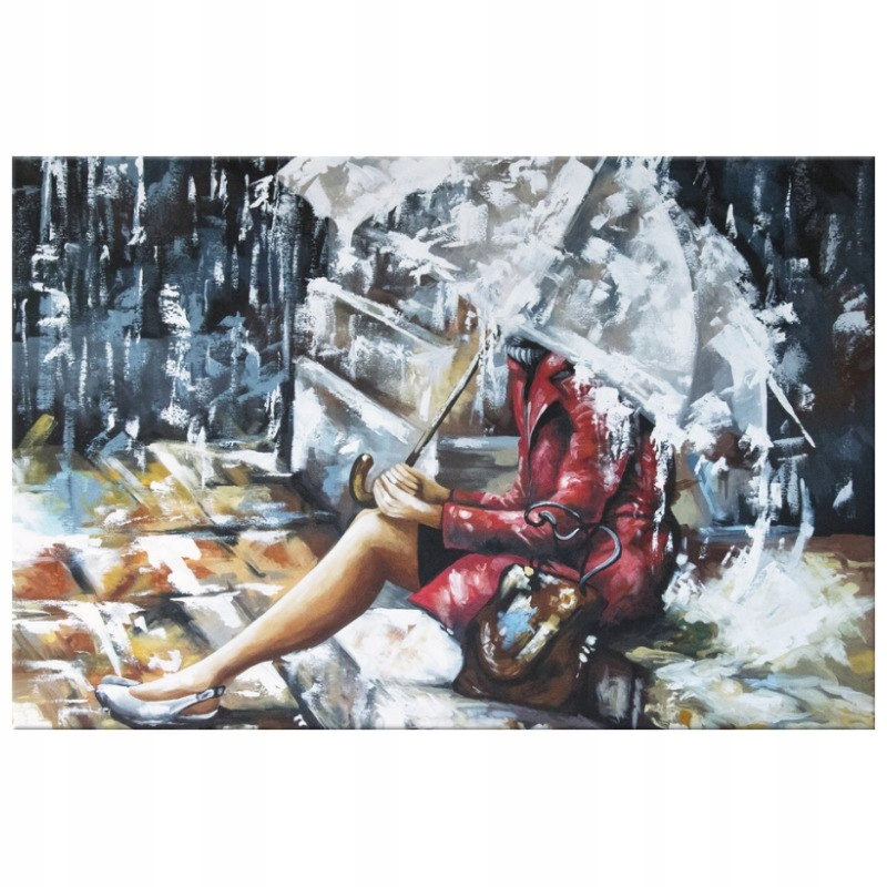 

Obraz Na Płótnie 120x80 Deszczowa dziewczyna