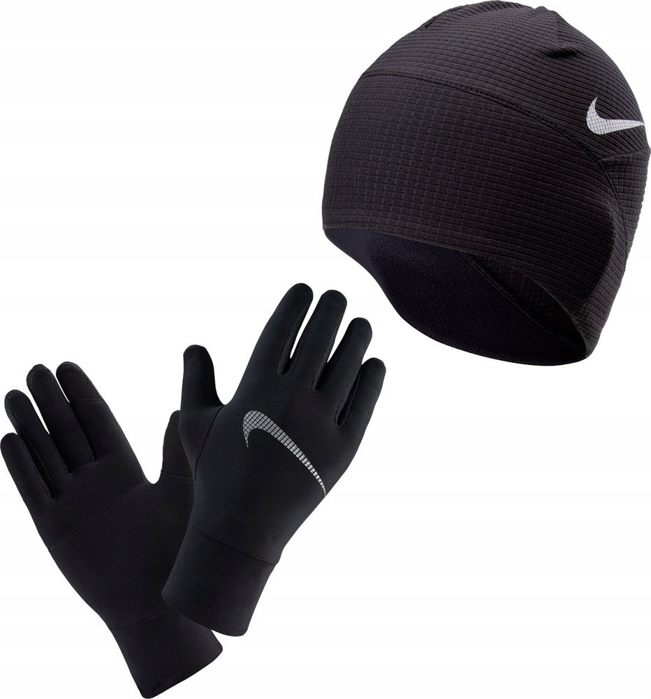Dámská Tréninková Sada Rukavice A Čepice Nike Essential Running r Xs/s