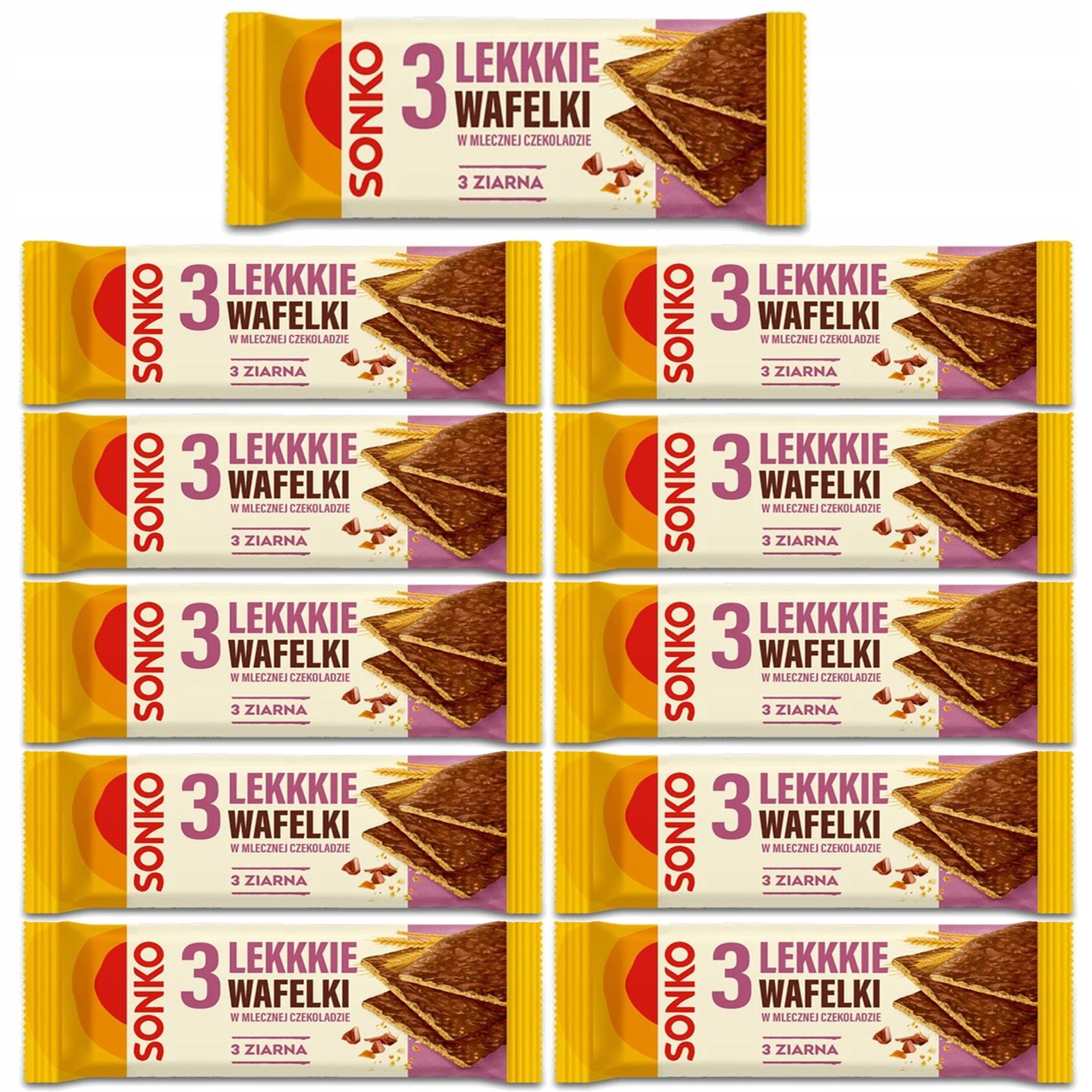 Levně Sonko 3 zrna v mléčné čokoládě 36 g x 11 kusů