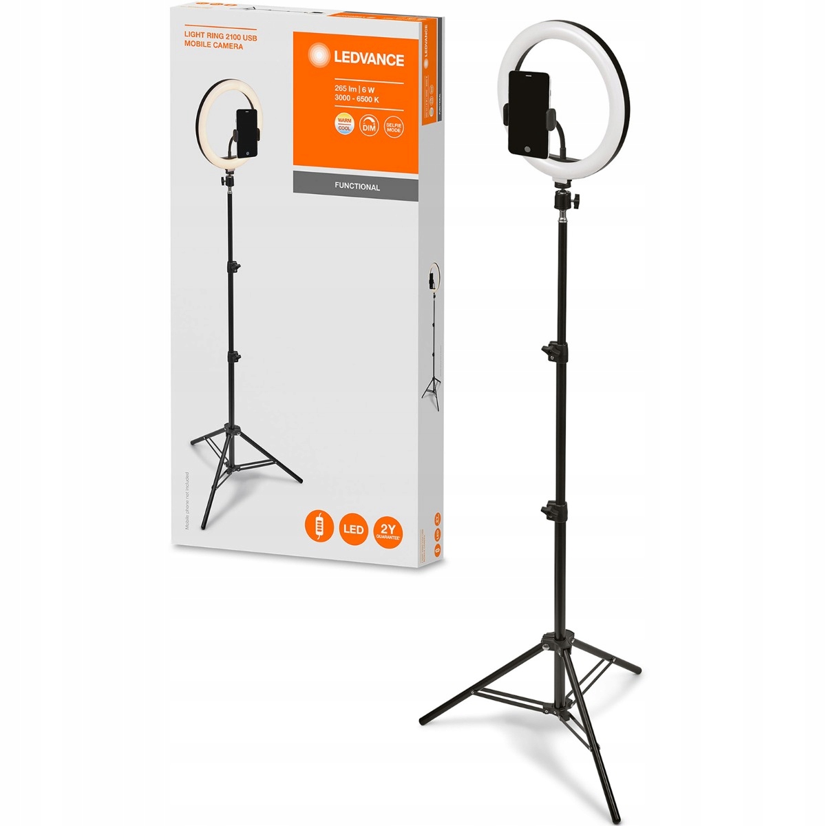 Lampa Pierścieniowa LED do Zdjęć STATYW LEDVANCE