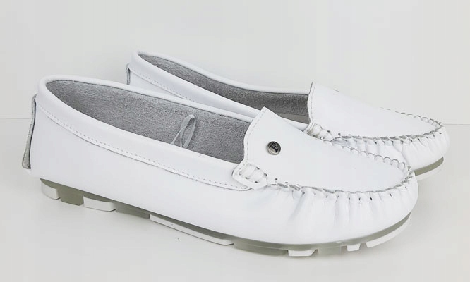 Filippo DP2037 mokasyny półbuty damskie białe r. 40 Model DP2037