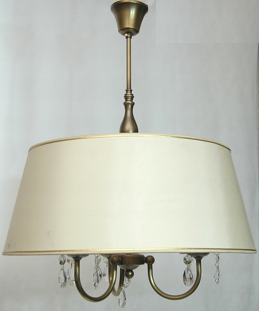 Mosadzný luster, závesná mosadzná lampa