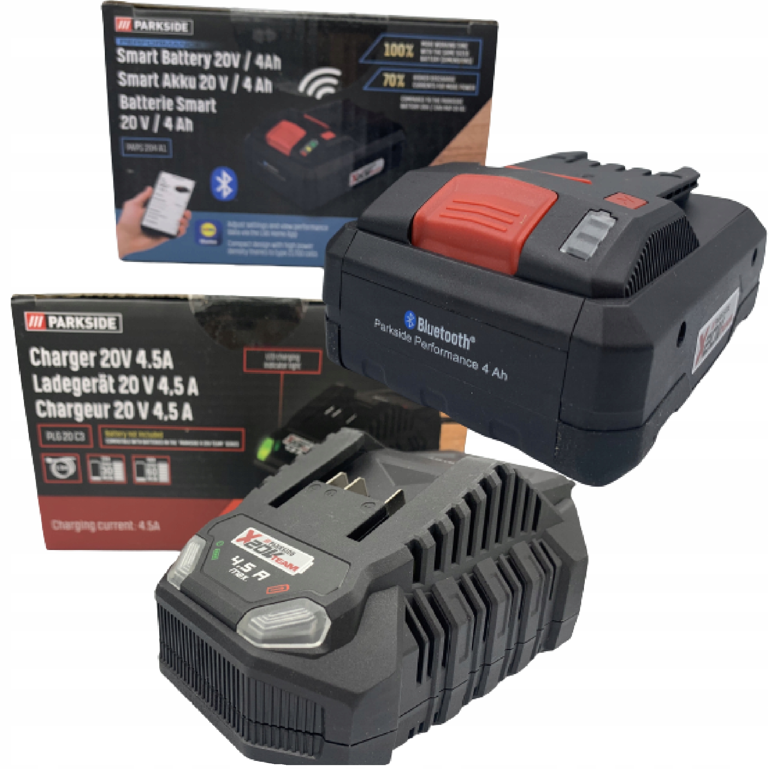 

Parkside Akumulator Smart 4Ah 20V +ładowarka 4,5 A