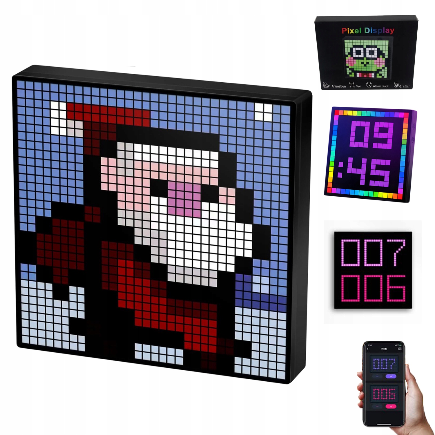 Pixelový Displej 32×32 Programovatelný Led Displej Pixel Art 20×20 cm