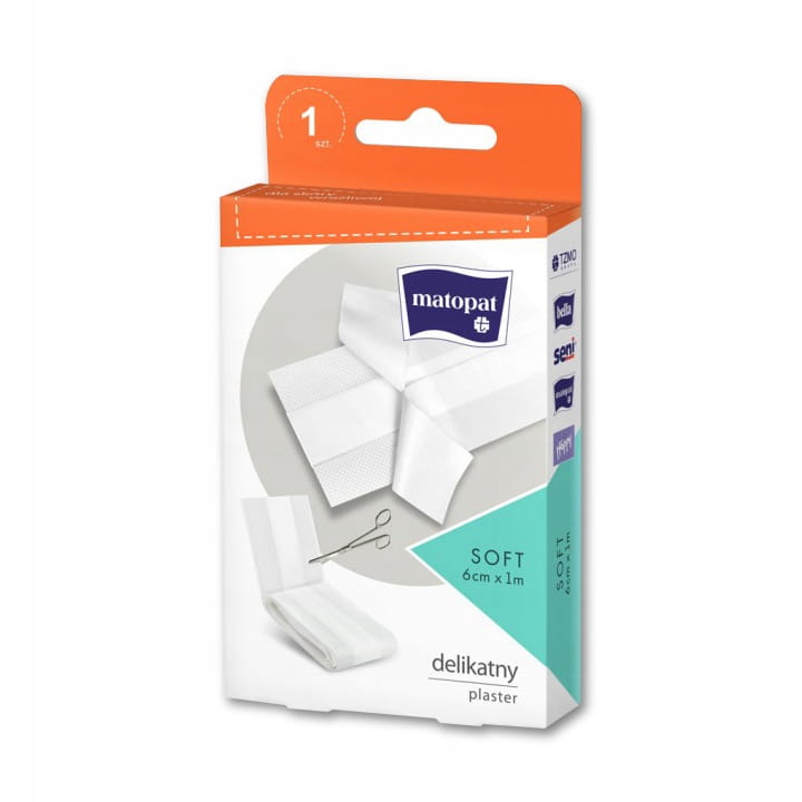 

Matopat Plaster Soft z opatrunkiem do cięcia 6cm1m