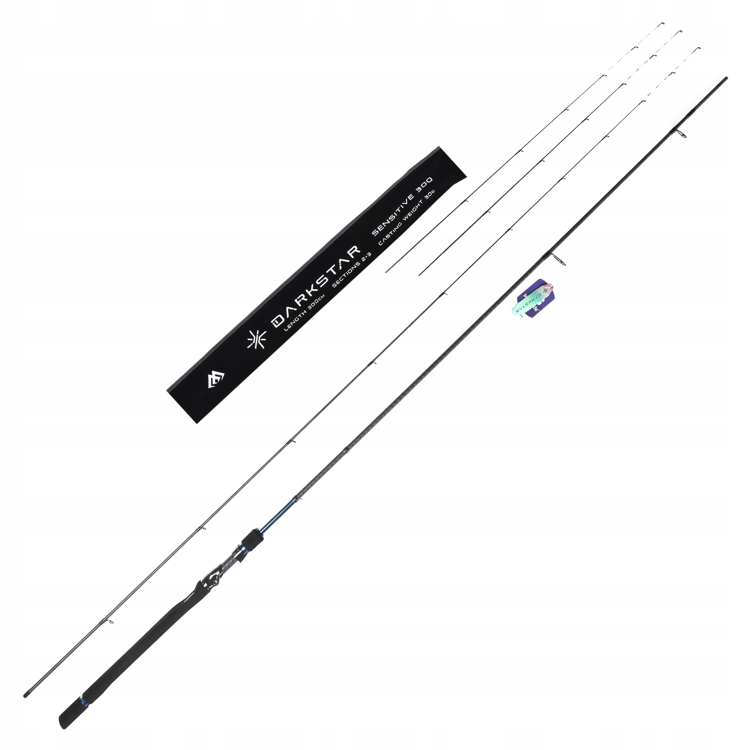 Wędka feederowa Mikado Darkstar Sensitive 3.00m 1-30g +3 czułe szczytówki