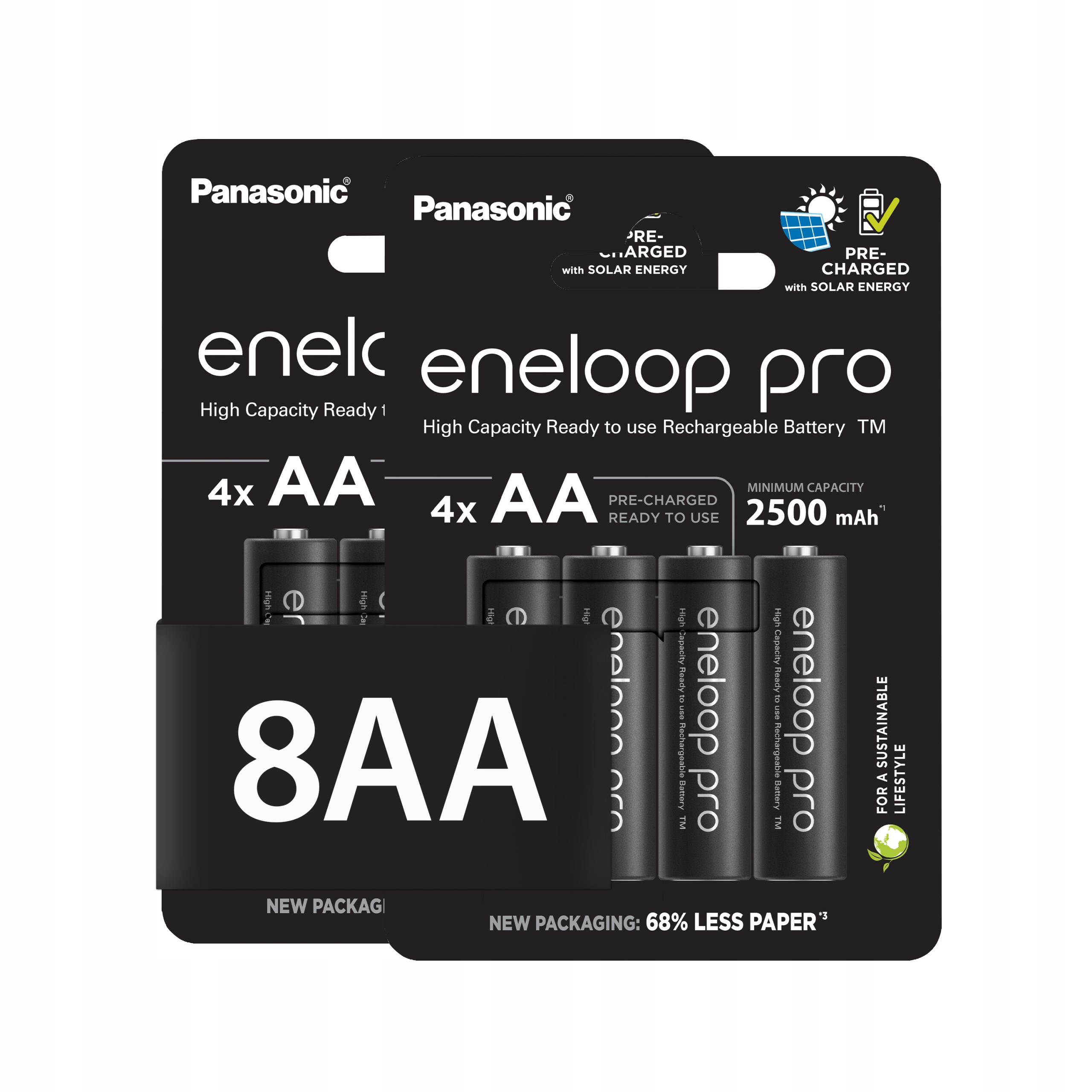 Akumulátory Eneloop Pro Aa 2500 mAh 8x Foto/lampy