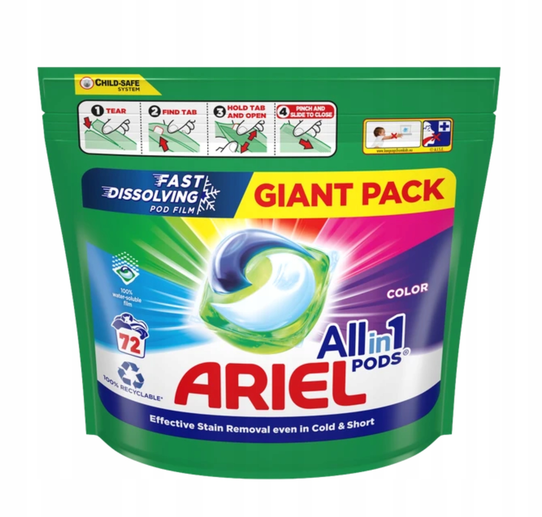 Levně Ariel Kapsle na praní barevné barvy Ariel All-in-1 Pods 72 praní