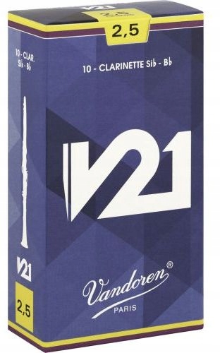 21 Vandoren 10 ks tvrdost 2.5 věnec pro klarinet Bb