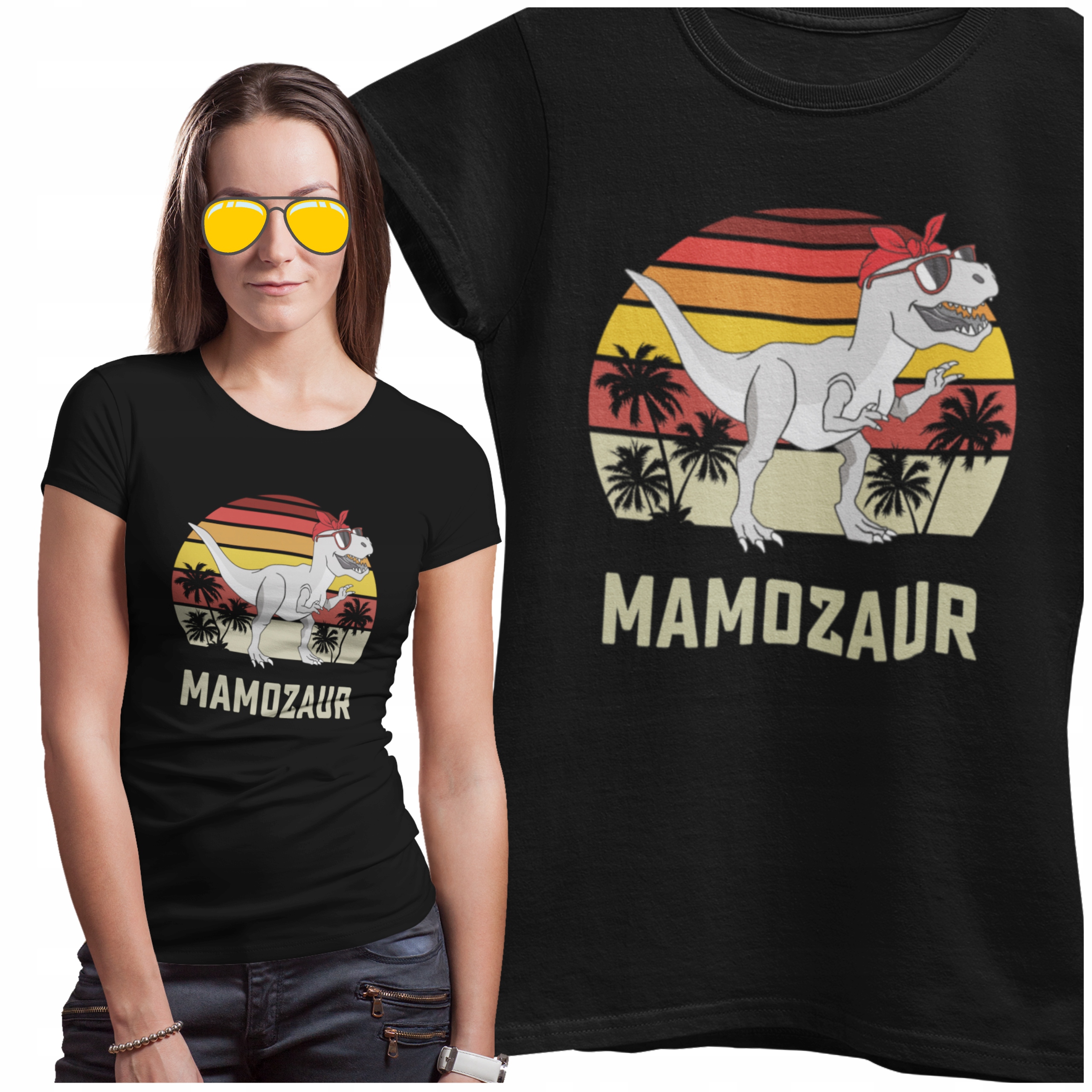 

Na Dzień Mamy Ojca Koszulka Dinozaur