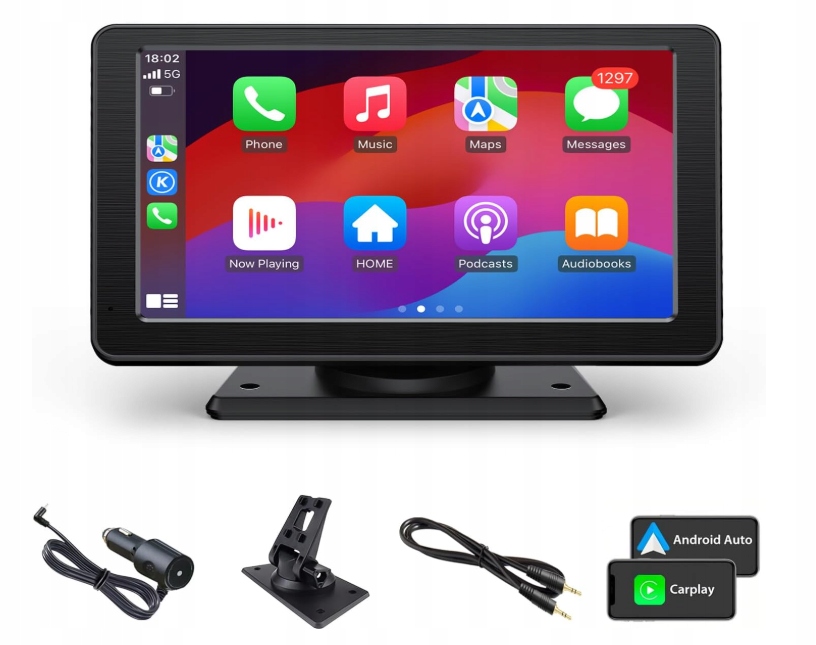 Radio Samochodowe KooDux X7 Basic Ekran 7" Hd CarPlay Android Auto Bt Aux
