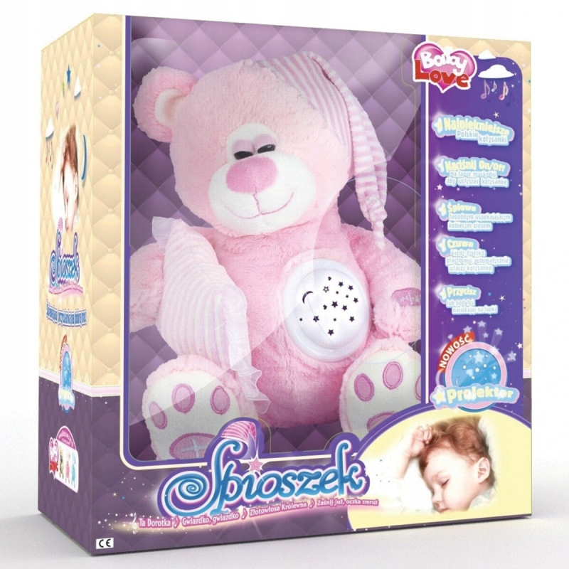 

Śpioszek Baby Love Projektor Różowy Madej