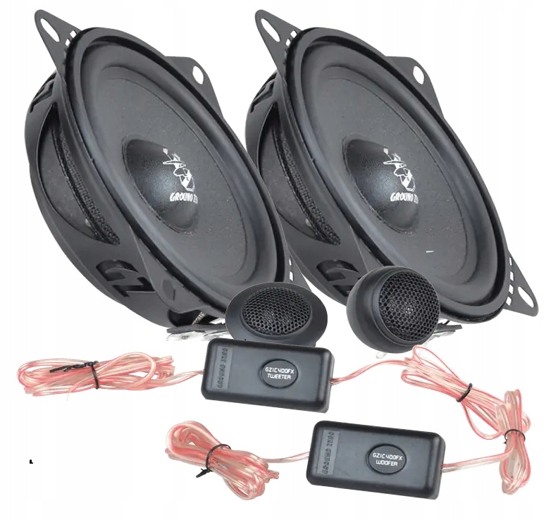 Głośniki samochodowe Ground Zero Gzic 400FX 2drożne odseparowane 10cm