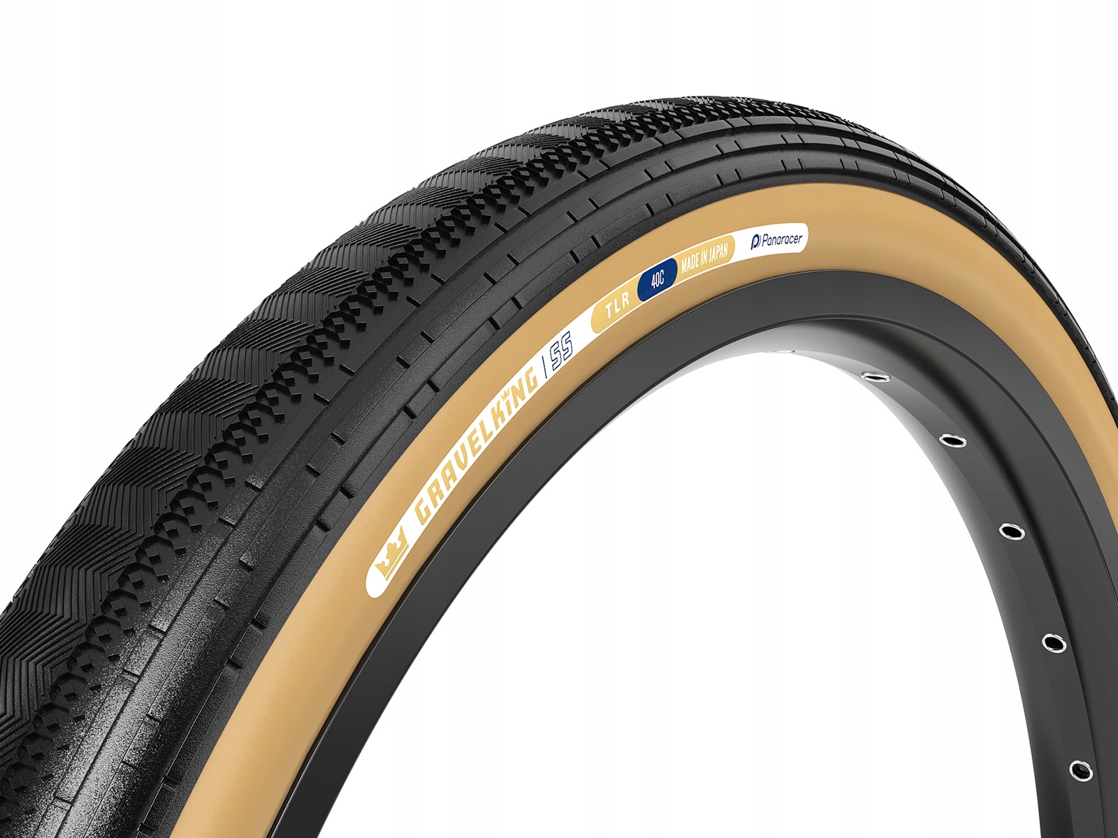 Zwijana Opona Panaracer GravelKing Ss 700x40C Tlr Czarna 480g Gravel