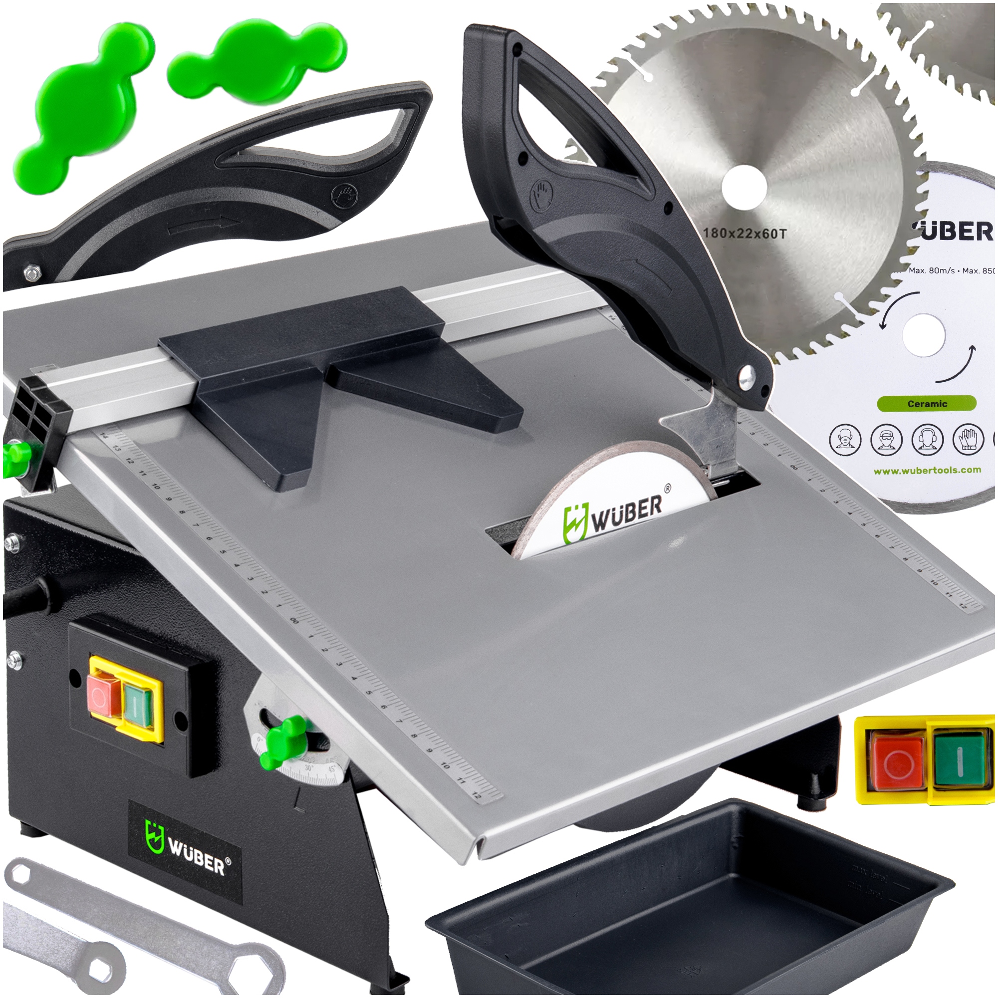 PIŁA STOŁOWA PRZECINARKA GLAZURY PŁYTEK DREWNA REGULACJA + 2 TARCZE