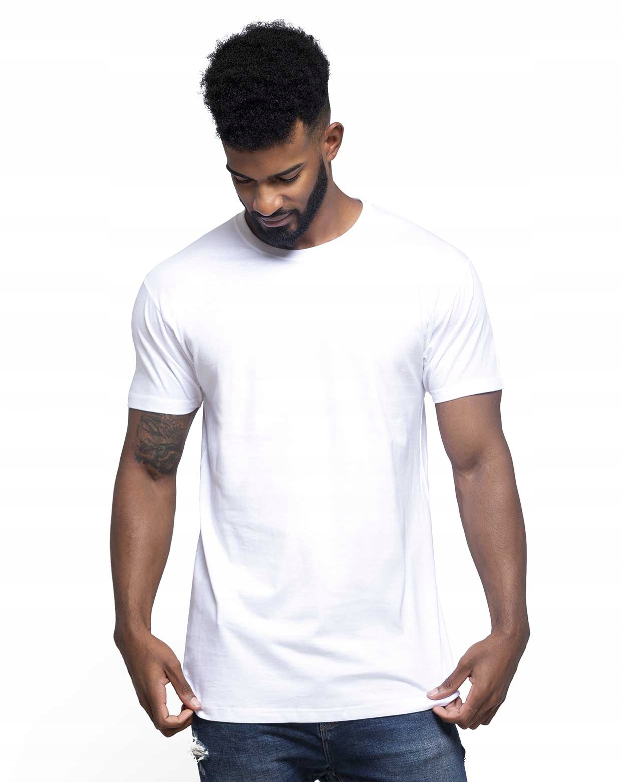 

T-shirt Koszulka bawełniana gładka Biała Jhk L