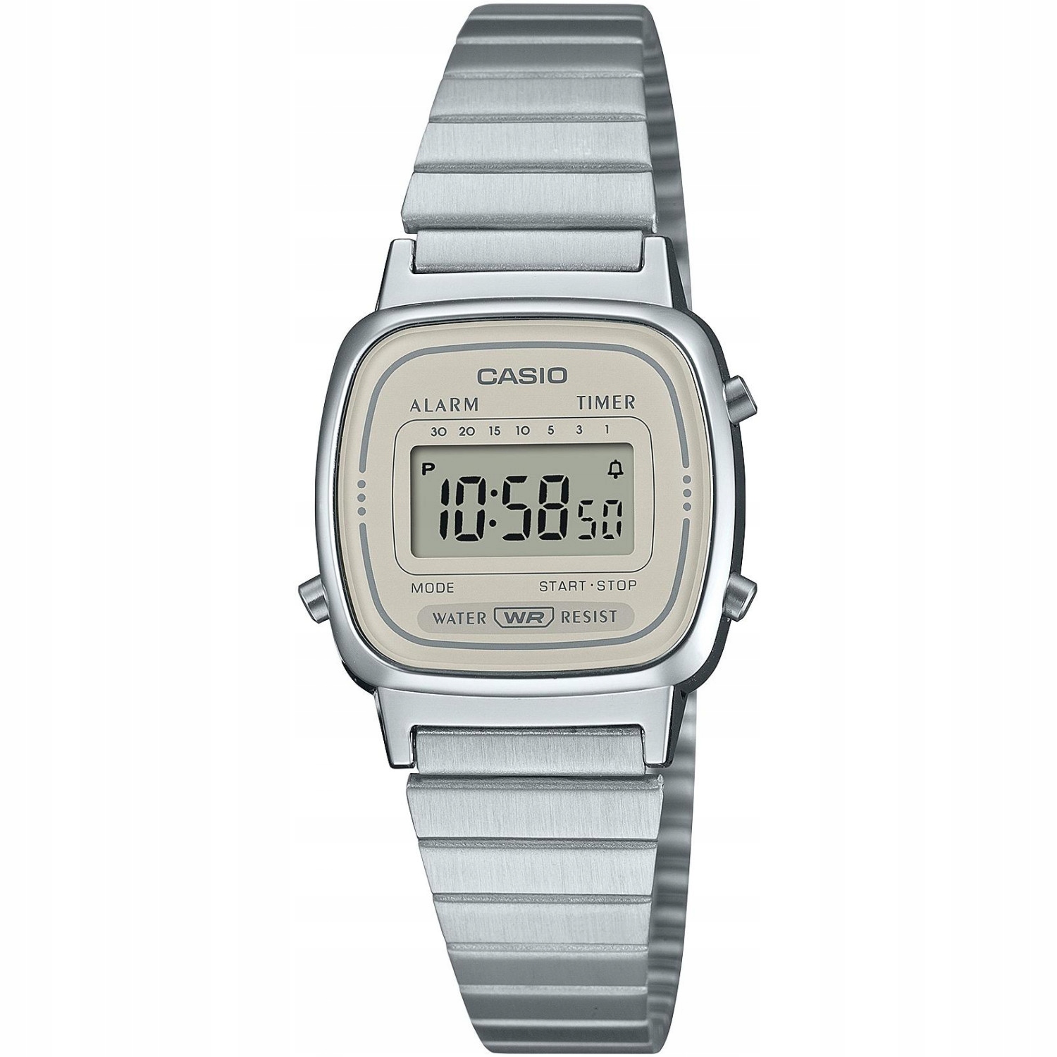 Hodinky Casio Vintage LA670WEA-8AEF stříbrné