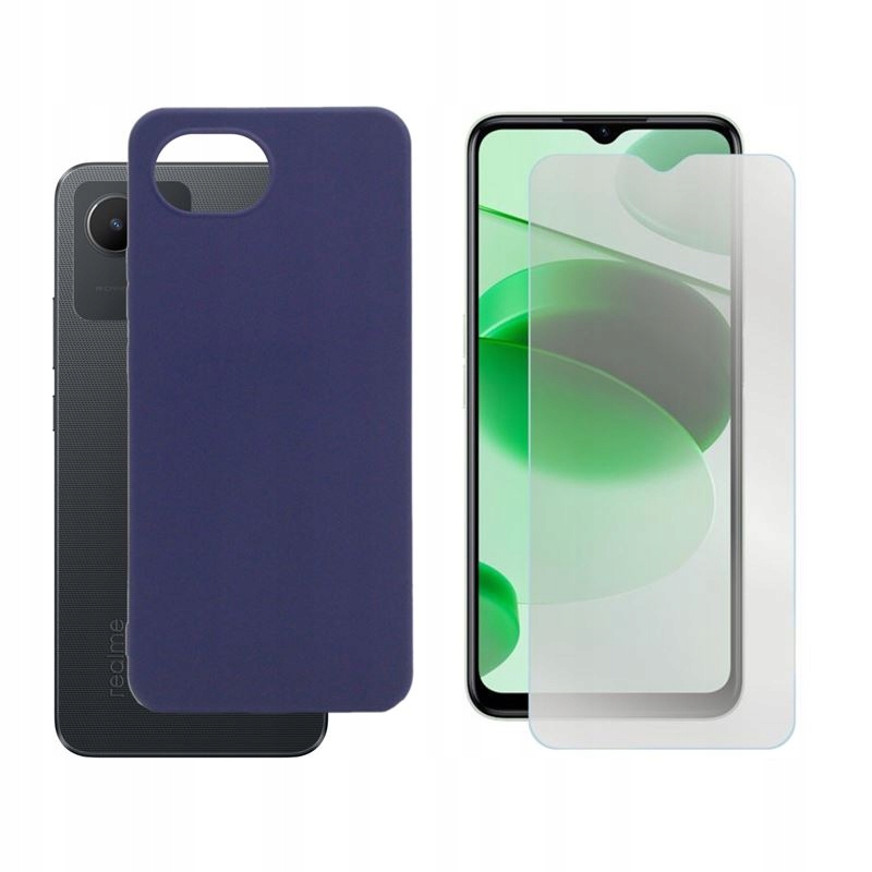 

Etui Jelly Case do Realme C30 granat. Matt+szkło