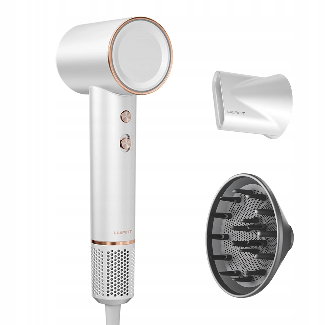 Sušič vlasov s ionizáciou a difuzérom h100 1500 W, farba biela