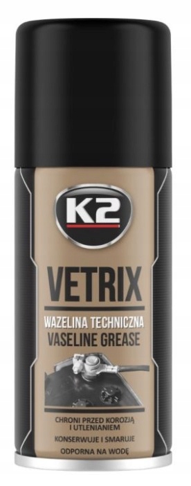 K2 Vetrix wazelina techniczna chroni przed korozją, wodą i utlenianiem smar