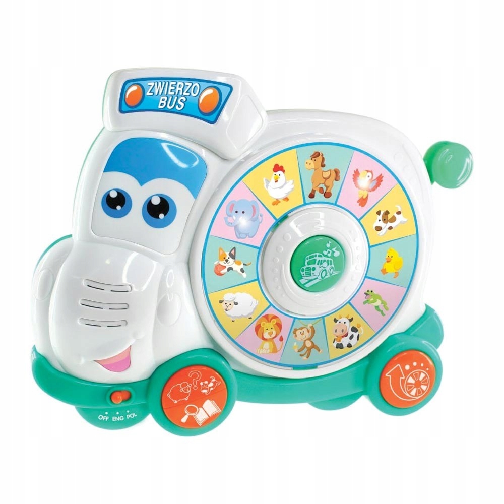 DUMEL Seria Językowa dla najmłodszych ZWIERZOBUS Wiek dziecka 18 m +