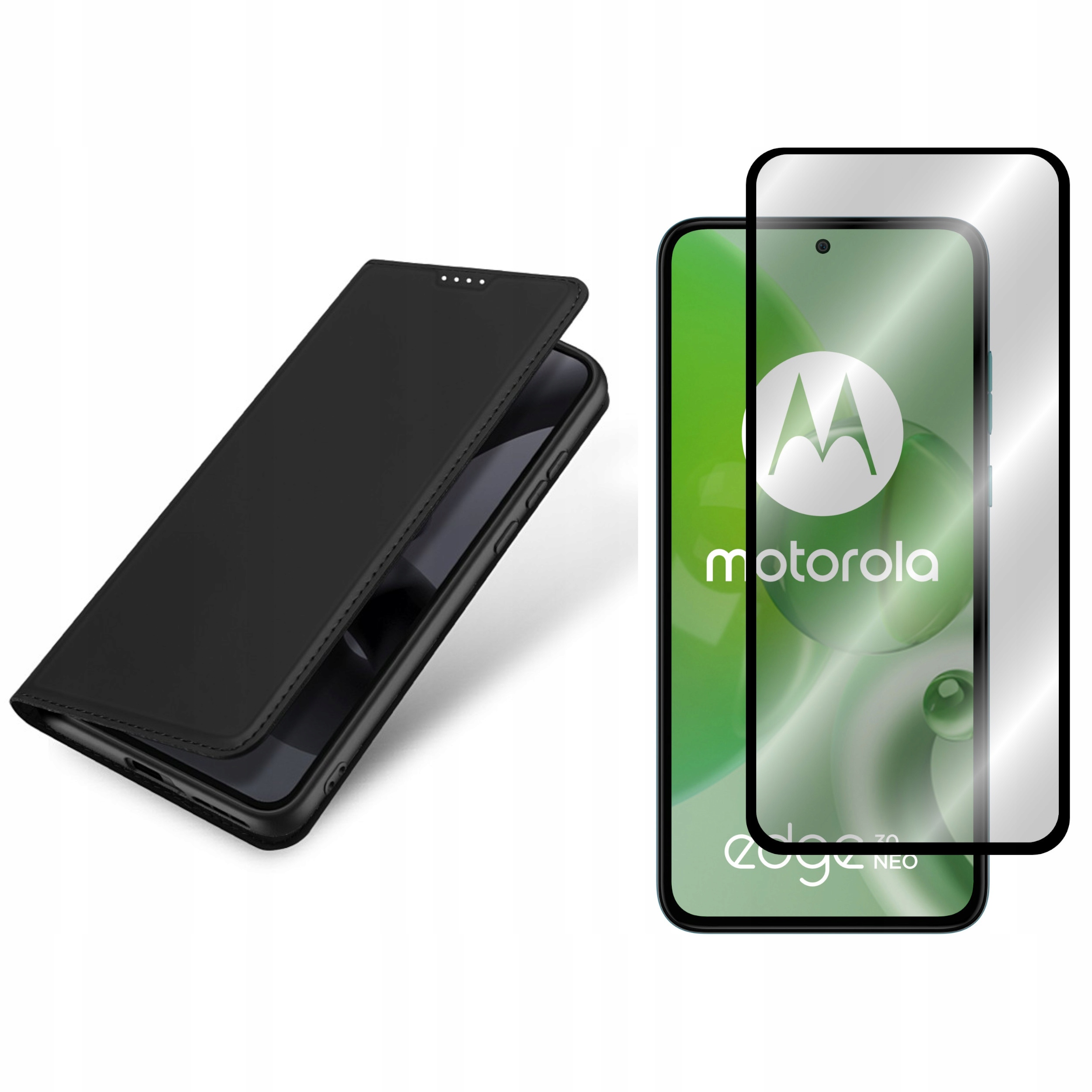 

Etui do Motorola Edge 30 Neo 5G Duxducis cza+SZKŁO