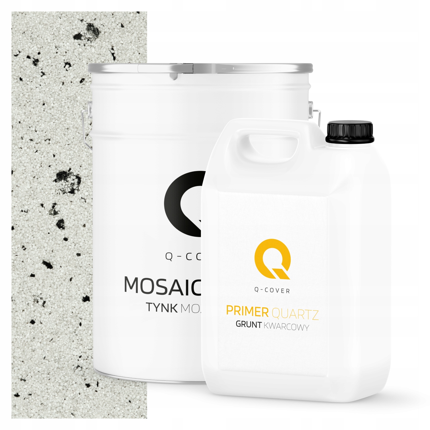 Mozaiková Omítka Bílá S Černou Mikou M02 Pryskyřičná Ozdobná 25 Kg Půda 6.6 m2