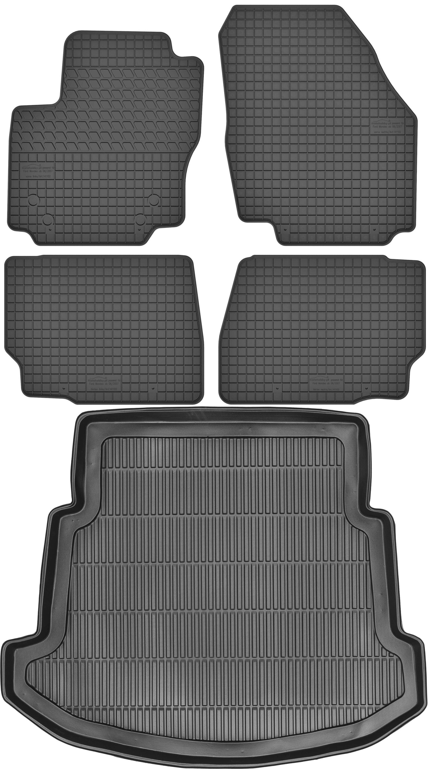 Ford Mondeo MK4 Hatchback od 2008-2014r. Zestaw Dywaniki bagażnik