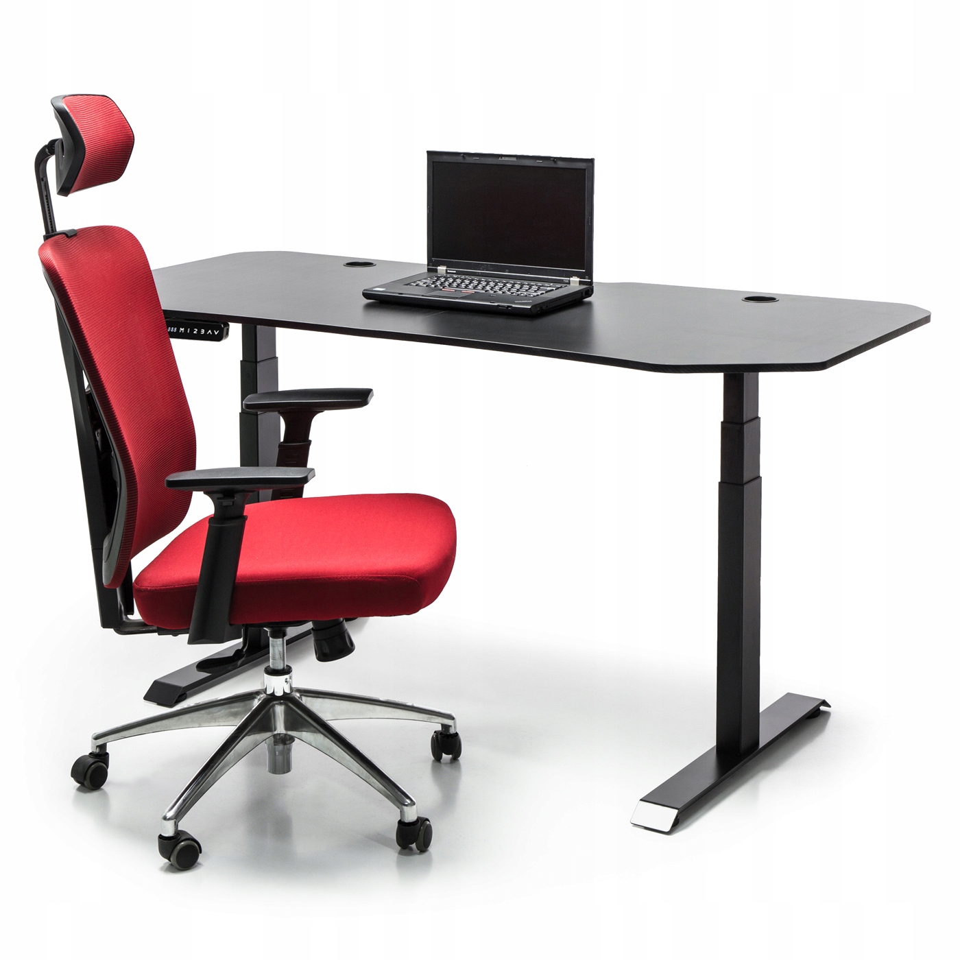 Biurko stojące - STELAŻ ELEKTRYCZNY 140 KG czarne Kształt blatu inny kształt