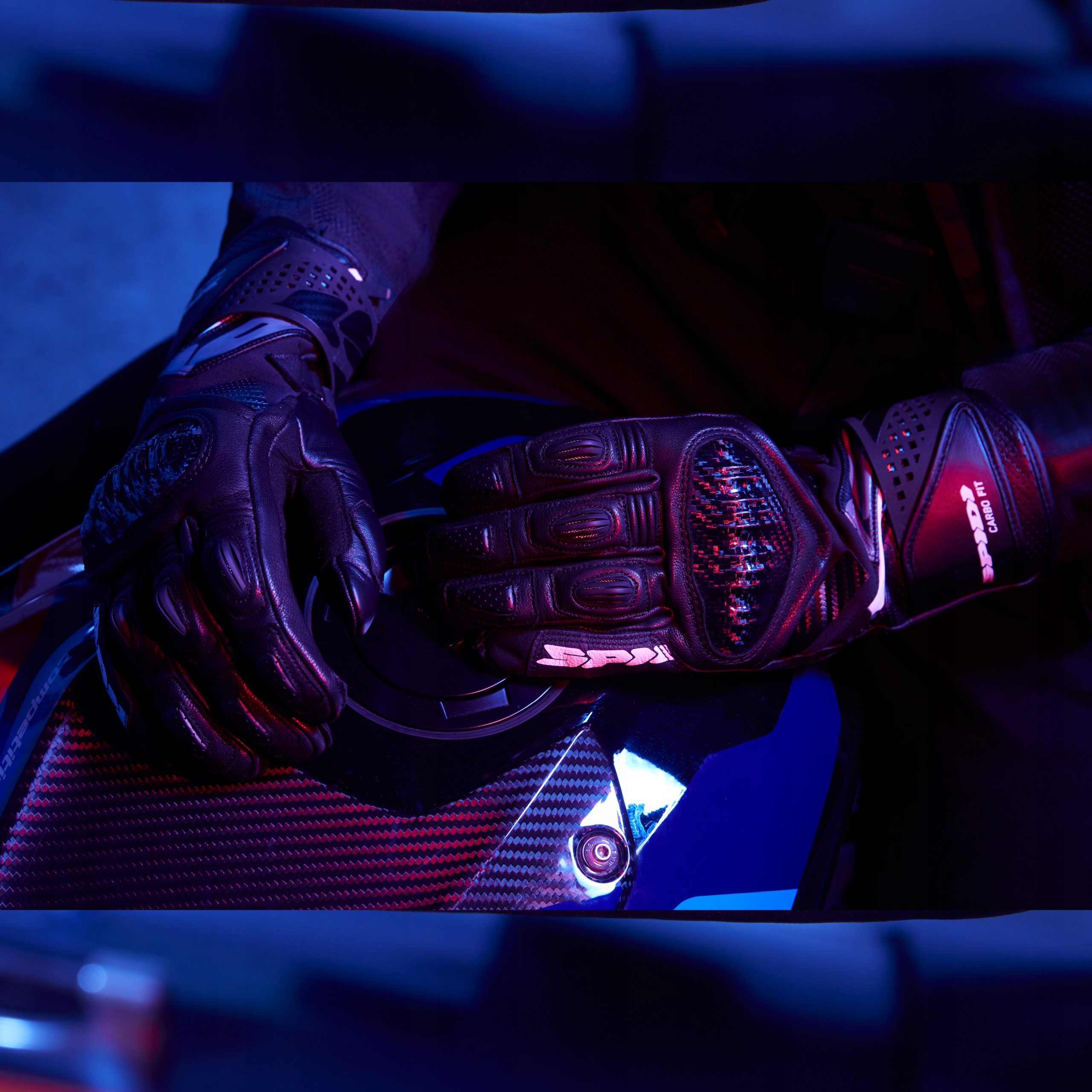 Rękawice motocyklowe Spidi Carbo Fit czarne S Rodzaj Męskie