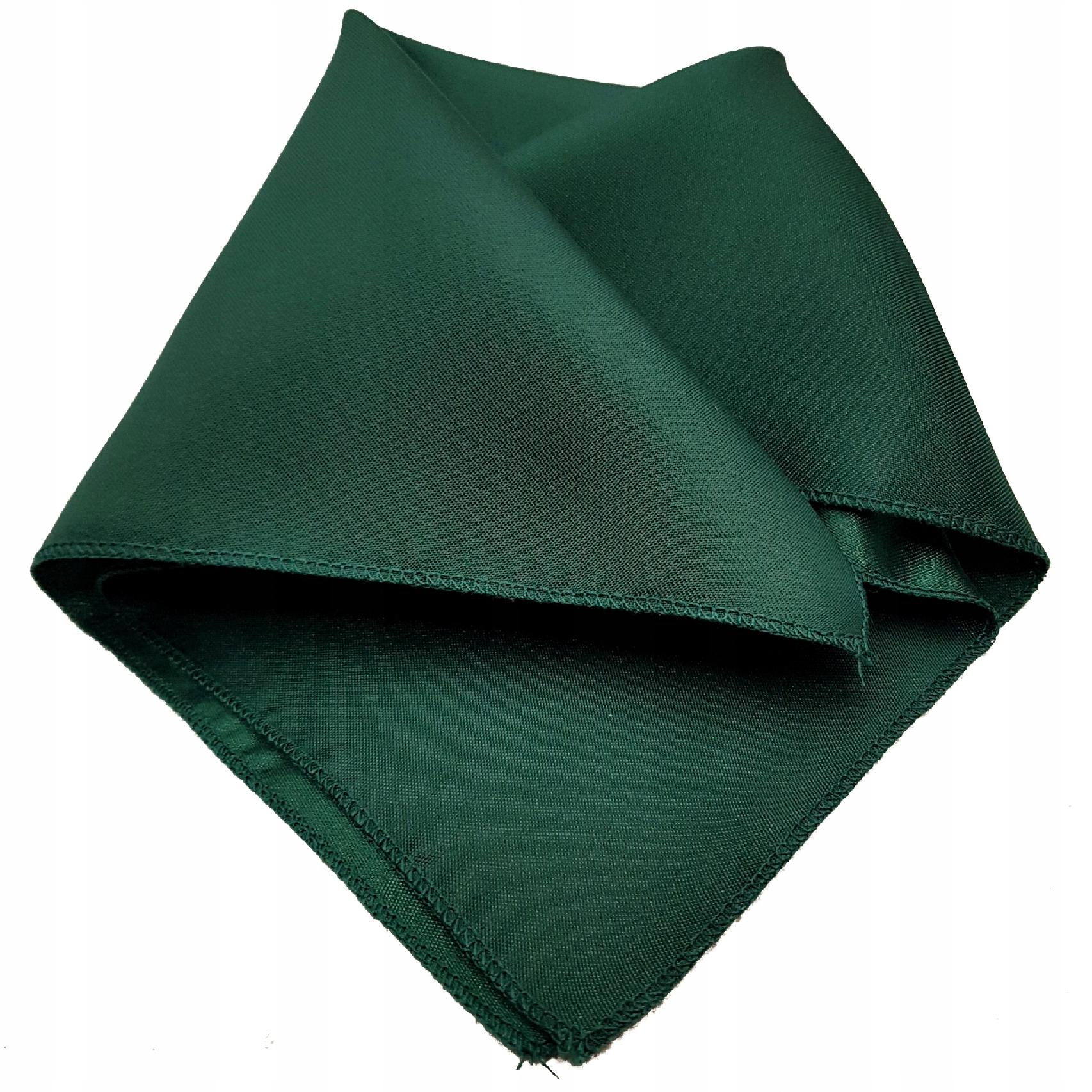 CIEMNA ZIELEŃ BUTELKOWA MODNA POSZETKA CHUSTECZKA