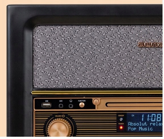 Radio stereo Auna Belle Epoque 1906 DAB w stylu retro Bluetooth CD MP3 USB Radio DAB FM