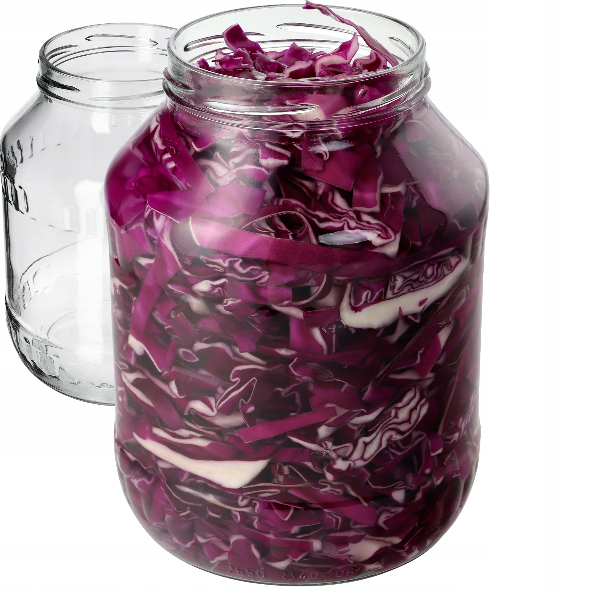 

2x Słoik Szklany 2,5L Na Ogórki Nalewki Miód Dżem