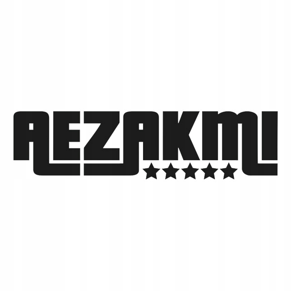 Śmieszna naklejka na auto Aezakmi pięć gwiazdek