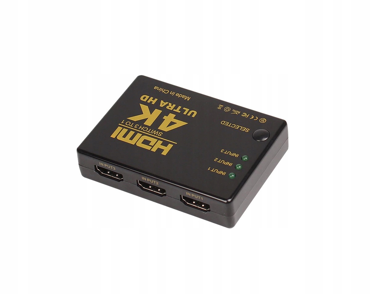 Switch HDMI 3D 4K Ultra HD 3-wejściowy 25m +pilot Marka NTIinnovations