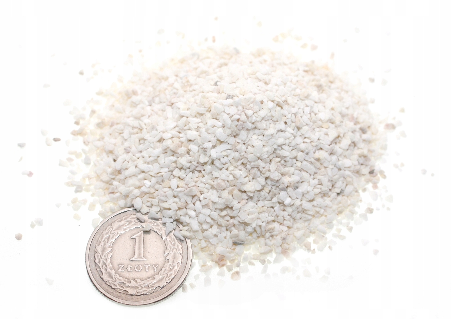 Stelivo ekry krémové přírodní světle béžové bílé 1-2 mm pro akvárium 20 kg