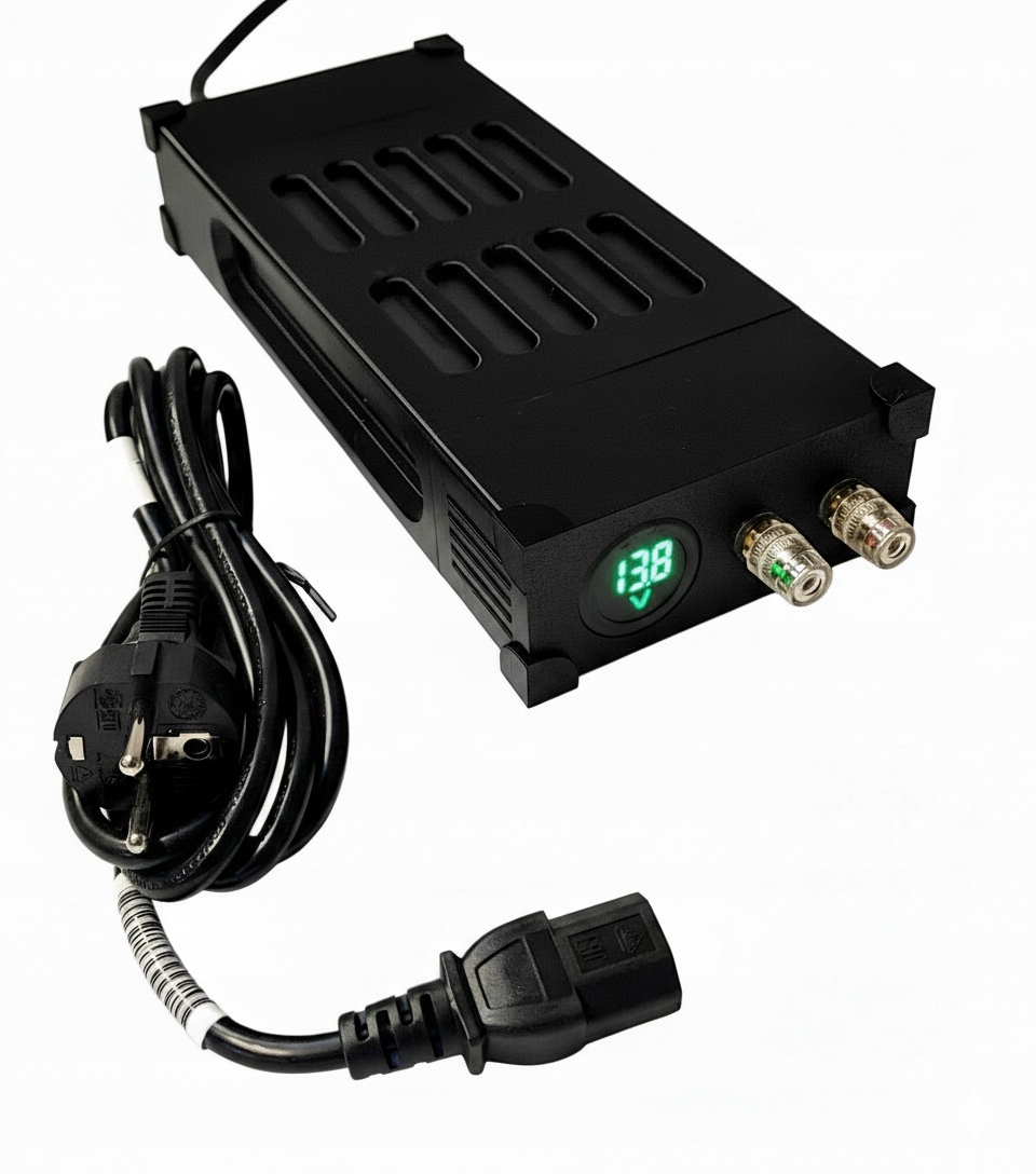 Zasilacz 13,8V 54A, Cb Radio Radio Kf, woltomierz/gniazda bananowe kabel